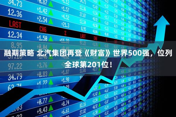 融期策略 北汽集团再登《财富》世界500强，位列全球第201位！