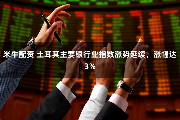 米牛配资 土耳其主要银行业指数涨势延续，涨幅达3%